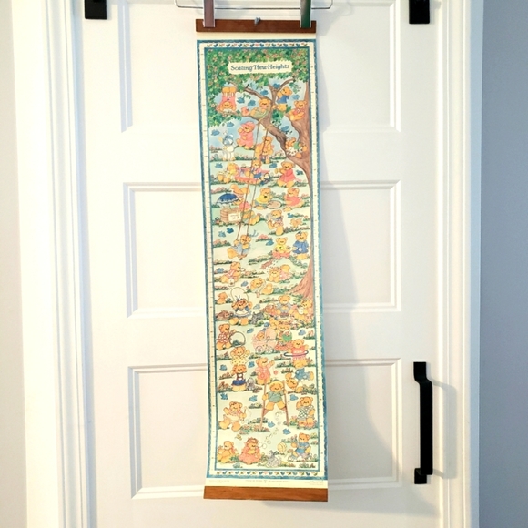 Vintage Lucy Bear Childrens Growth Chart Teddy Bear 37x9.5 Inch 1985 - Picture 1 of 13